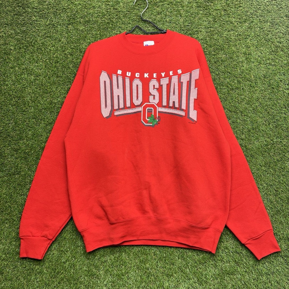 Vintage Ohio State Buckeyes Sweatshirt Mens XL Pro Player 90s Spellout OSU